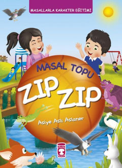 Masal Topu Zıp Zıp - Masallarla Karakter Eğitimi (Fleksi Cilt)