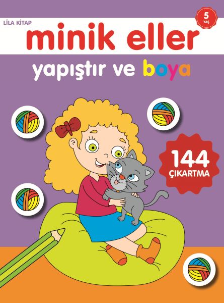 Minik Eller Yapıştır Ve Boya - Lila Kitap-zoom-