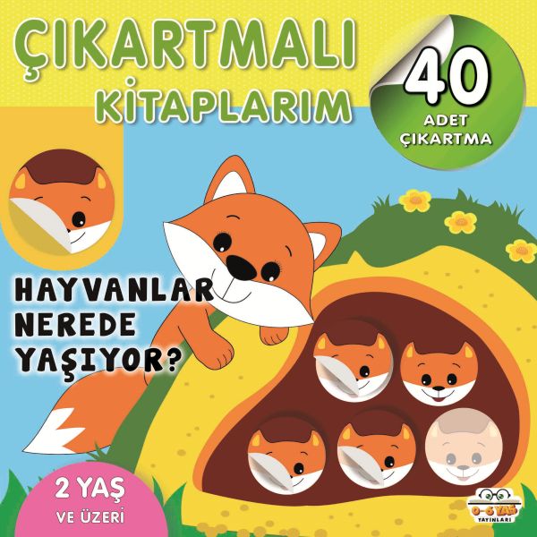 Çıkartmalı Kitaplarım-Hayvanlar Nerede Yaşıyor?-zoom-