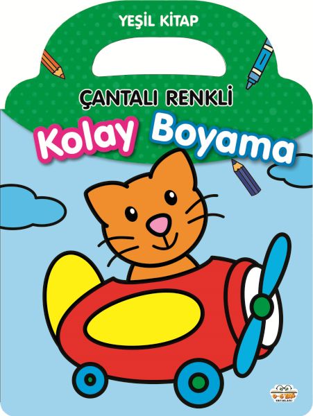 Çantalı Renkli Kolay Boyama- Yeşil Kitap-zoom-