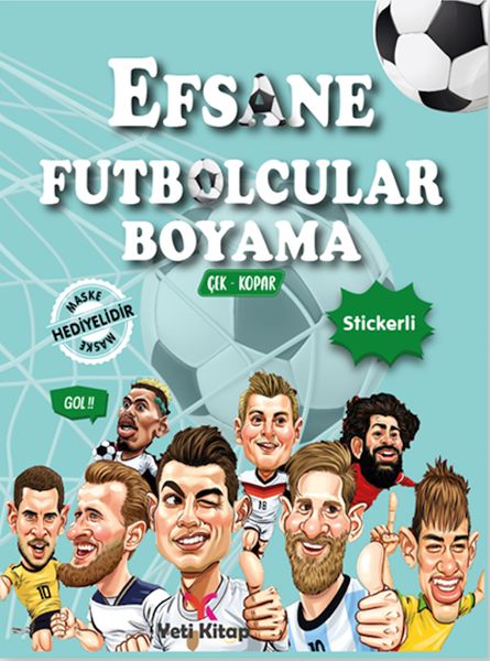 Efsane Futbolcular Boyama Kitabı-zoom-