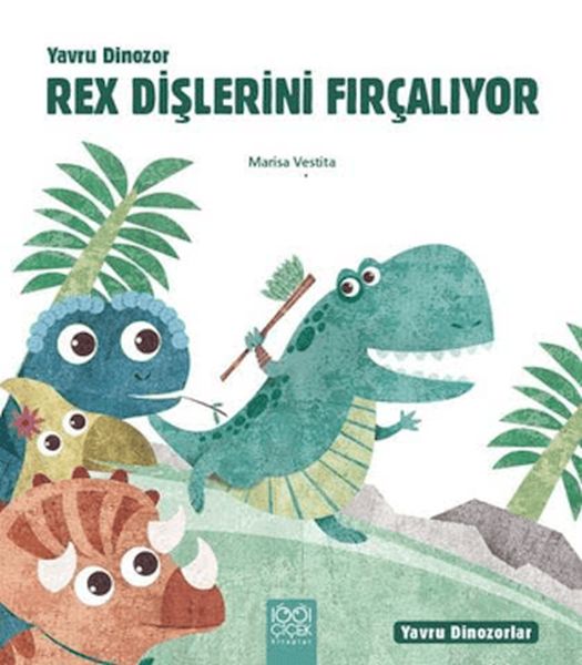 Yavru Dinozor Rex Dişlerini Fırçalıyor-zoom-