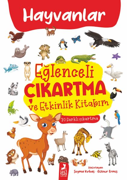 Eğlenceli Çıkartma ve Etkinlik Kitabım - Hayvanlar-zoom-