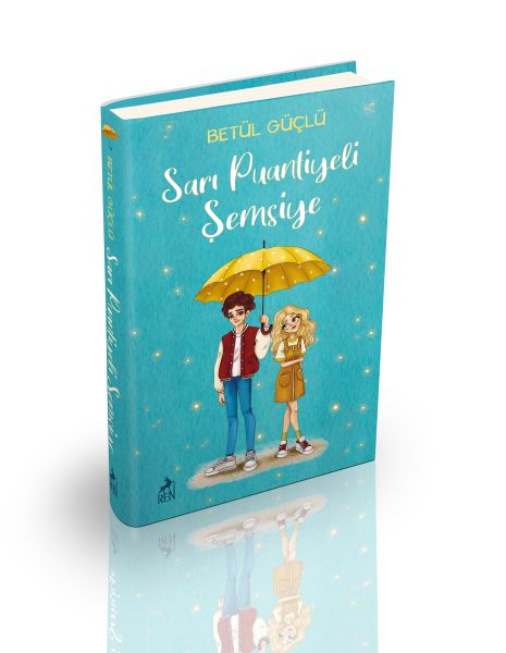 Sarı Puantiyeli Şemsiye -Ciltli-zoom-