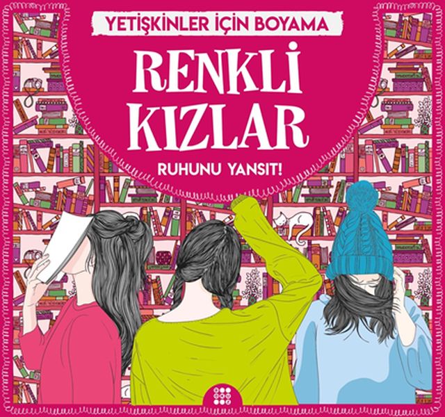 Renkli Kızlar - Yetişkinler İçin Boyama-zoom-