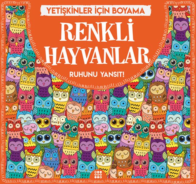 Renkli Hayvanlar - Yetişkinler İçin Boyama-zoom-