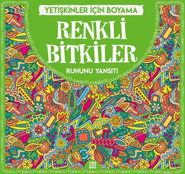 Renkli Bitkiler - Yetişkinler İçin Boyama-zoom-