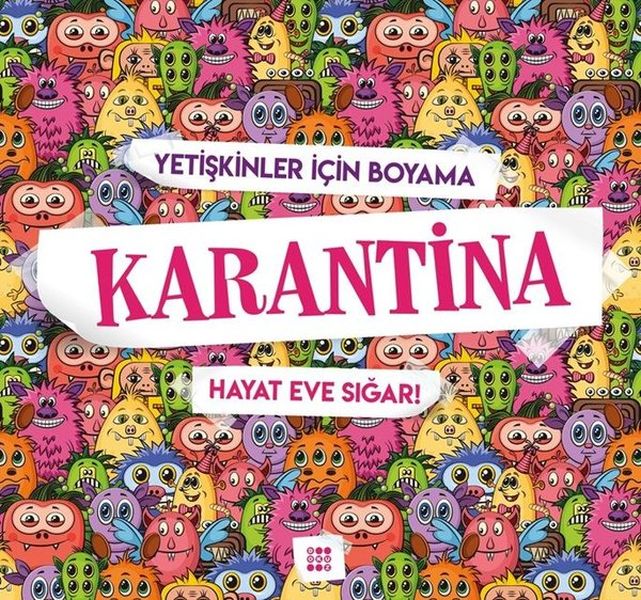 Karantina-Hayat Eve Sığar!-Yetişkinler İçin Boyama-zoom-