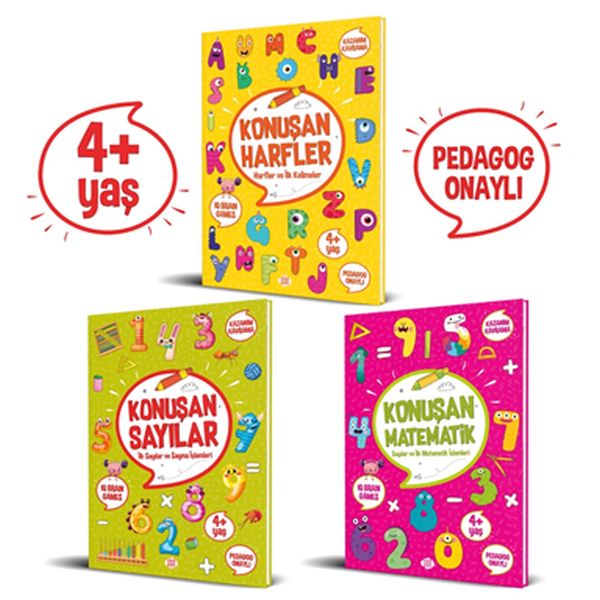 Konuşan Etkinlikler Serisi (4+ Yaş) (3 Kitap Takım)-zoom-