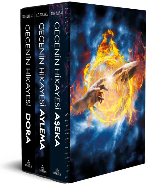 Gecenin Hikayesi - Aylema-Aşeka-Dora 3 Kitap Özel Kutulu Set - Ciltsiz-zoom-