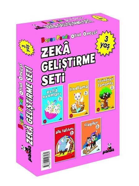 3 Yaş Zeka Geliştirme Seti - 5 Kitap Takım-zoom-