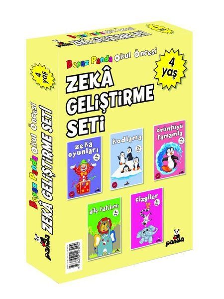 4 Yaş Zeka Geliştirme Seti - 5 Kitap Takım-zoom-