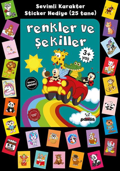 Stickerlı 3+ Yaş Renkler ve Şekiller-zoom-