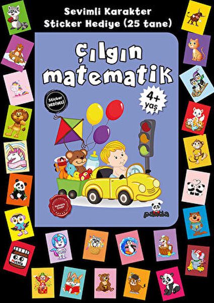 Stickerlı 4+ Yaş Çılgın Matematik-zoom-