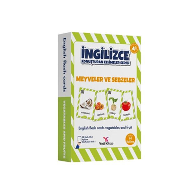 İngilizce Kelime Kartları - Meyveler ve Sebzeler-zoom-