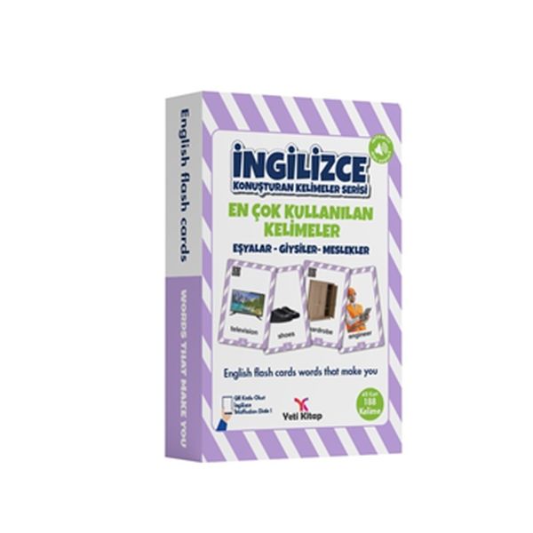 İngilizce Kelime  Kartları Eşyalar-Giysiler-Meslekler-zoom-