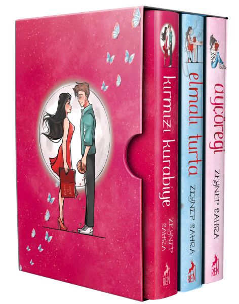 Ayçöreği - Elmalı Turta - Kırmızı Kurabiye (3 Kitap Takım) (Ciltli)-zoom-