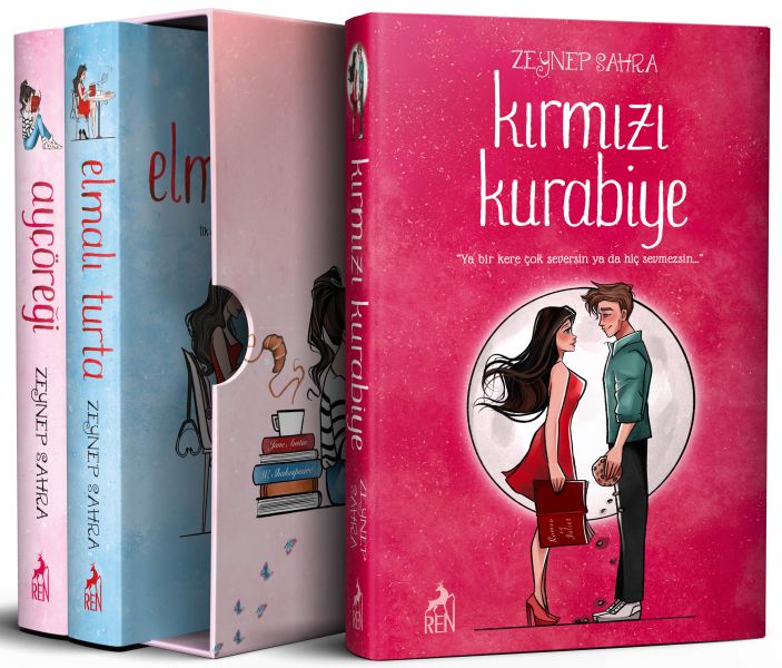 Ayçöreği - Elmalı Turta - Kırmızı Kurabiye (Set)-zoom-