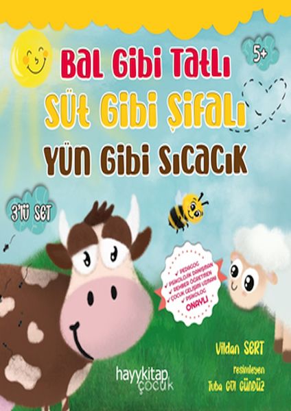 Bal Gibi Tatlı Süt Gibi Şifalı Yün Gibi Sıcacık 3’lü Set-zoom-