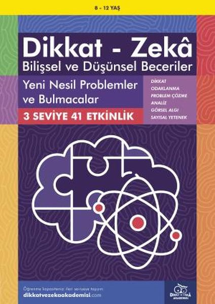 Yeni Nesil Problemler ve Bulmacalar (8-12 Yaş) - Dikkat Zeka-zoom-