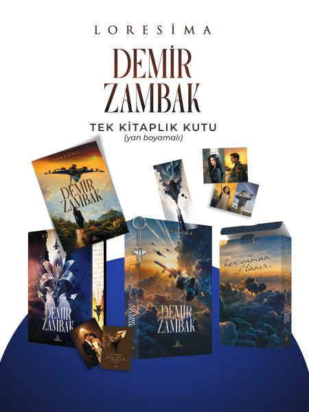 Demir Zambak 1 - Tek Kitaplık Kutu Yan Boyamalı-zoom-