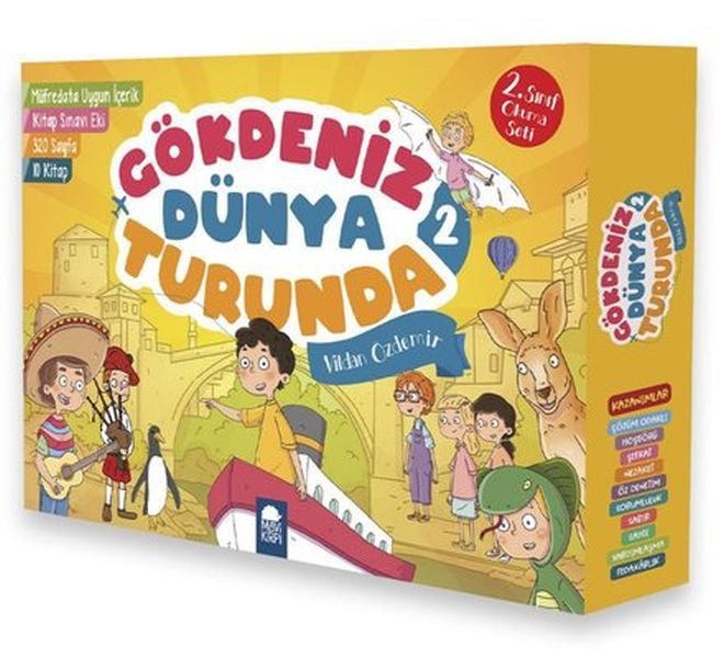 Gökdeniz Dünya Turunda 2 - 2.Sınıf Okuma Seti (10 Kitap Takım)-zoom-