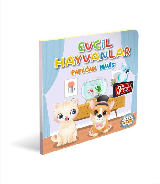 Evcil Hayvanlar Papağan Maviş 3 Boyutlu-zoom-
