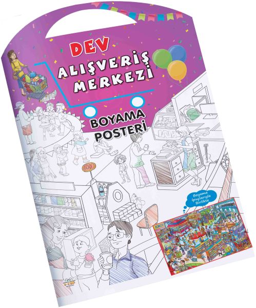 Alışveriş Merkezi Dev Boyama Posteri-zoom-