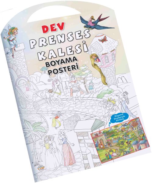 Prenses Kalesi Dev Boyama Posteri-zoom-