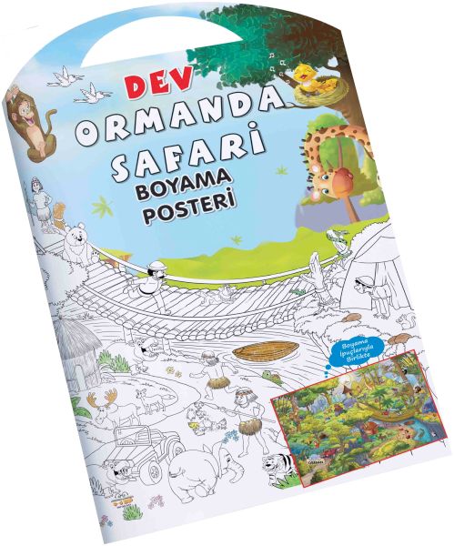 Ormanda Safari Dev Boyama Posteri-zoom-