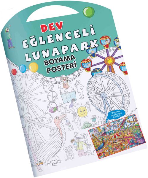 Eğlenceli Lunapark Dev Boyama Posteri-zoom-