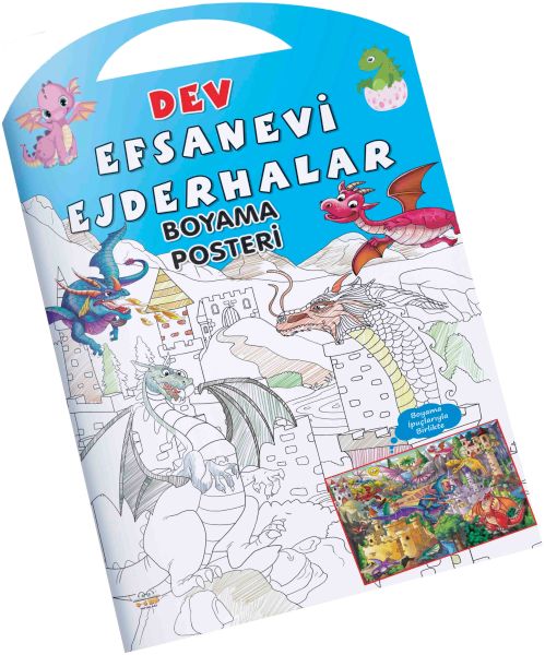 Efsanevi Ejderhalar Dev Boyama Posteri-zoom-