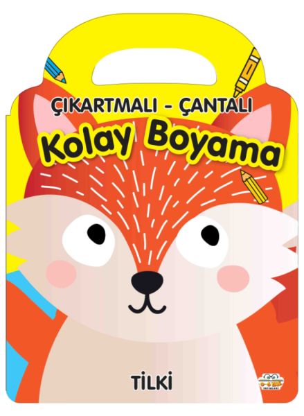 Tilki - Çıkartmalı-Çantalı Kolay Boyama-zoom-