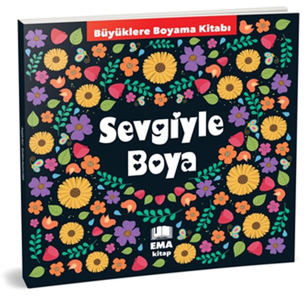 Sevgiyle Boya - Büyüklere Boyama Kitabı-zoom-