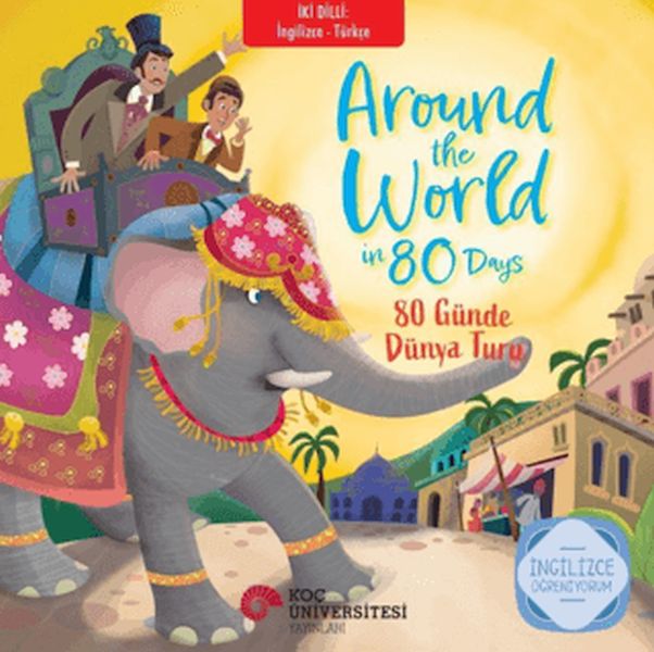 İki Dilli : İngilizce-Türkçe Around The World İn 80 Days - 80 Günde Dünya Turu-zoom-