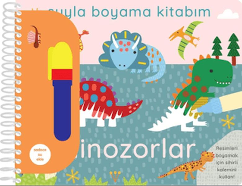 Suyla Boyama Kitabım - Dinozorlar-zoom-