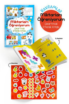 Kavramlar – Miktarları Öğreniyorum – Çıkartmalı Etkinlik Kitabı - 3 Yaş +