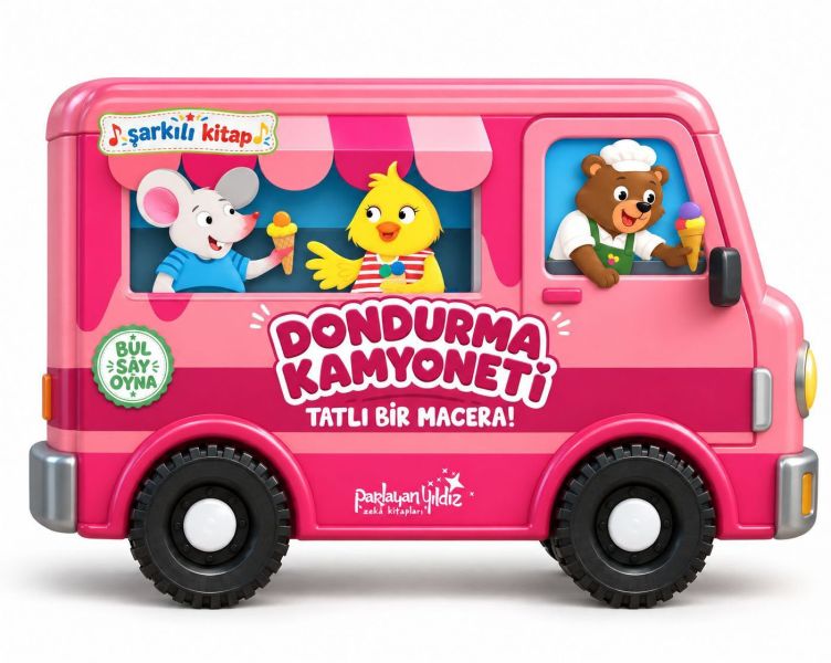 Tekerlekli Kitaplar Dondurma Kamyoneti-zoom-