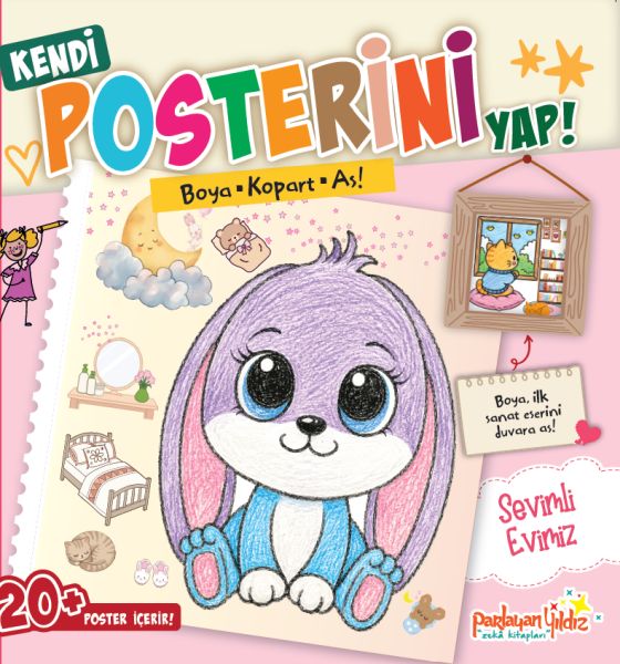 Kendi Posterini Yap! Boya Kopart As! Sevimli Evimiz-zoom-