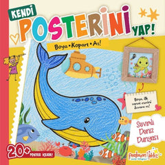 Kendi Posterini Yap! Boya Kopart As! Sevimli Deniz Dünyası