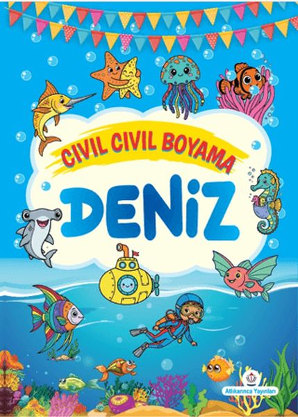 Cıvıl Cıvıl Boyama Deniz-zoom-