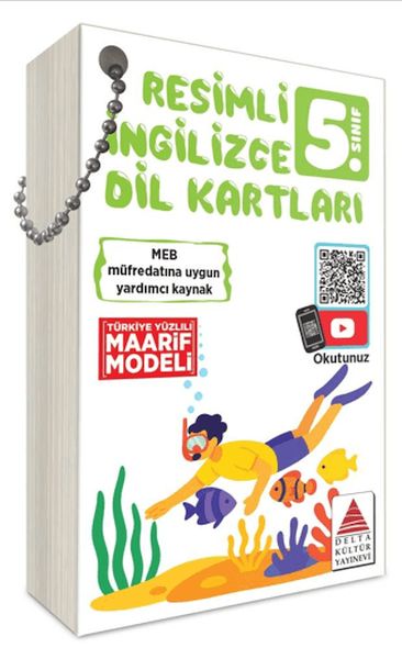 5. Sınıf Resimli İngilizce Dil Kartları-zoom-