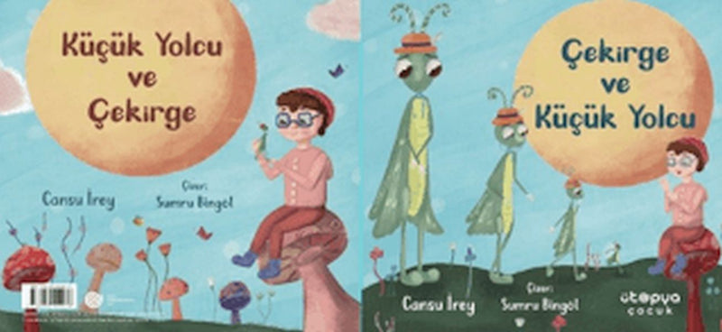 Çekirge ve Küçük Yolcu - Küçük Yolcu ve Çekirge (İki Kitap Birlikte)-zoom-