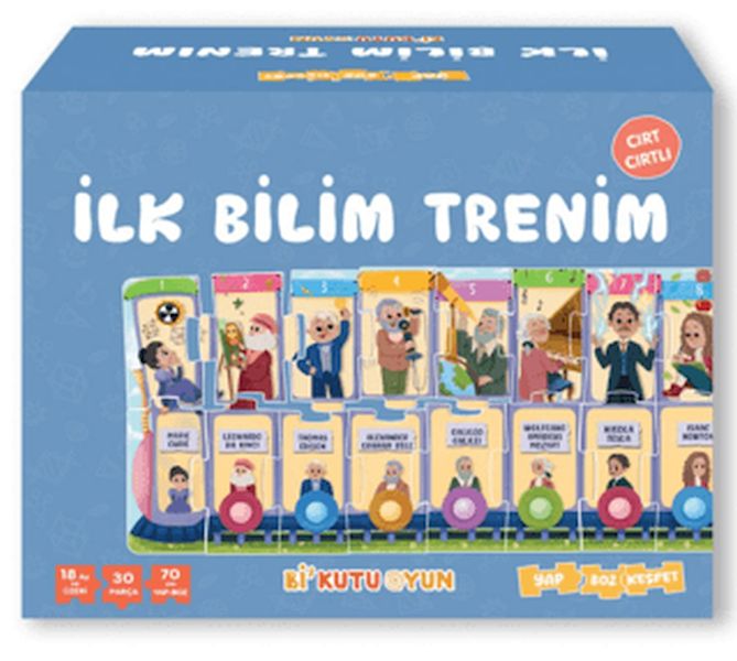 İlk Bilim Trenim - Cırt Cırtlı Yapboz ve Kitap Seti-zoom-
