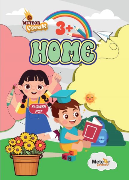 Homes (Ev Bölümleri) Türkçe – İngilizce Boyama Kitabı-zoom-
