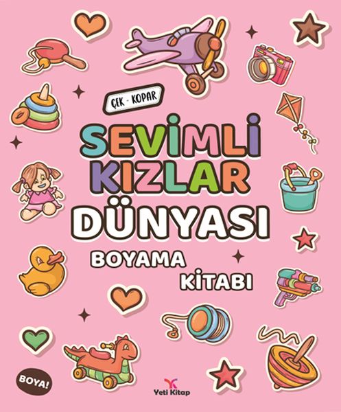Sevimli Kızlar Dünyası Boyama Kitabı-zoom-