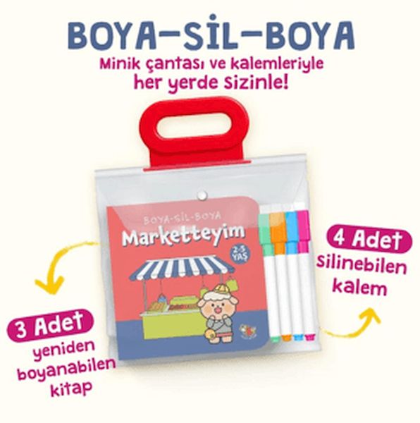 Boya Sil Boya - 2 (Marketteyim - Evdeyim - Parktayım / 2-5 Yaş)-zoom-