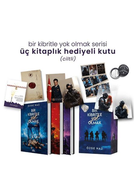 Bir Kibritle Yok Olmak Serisi - Üç Kitaplık Hediyeli Kutu-zoom-