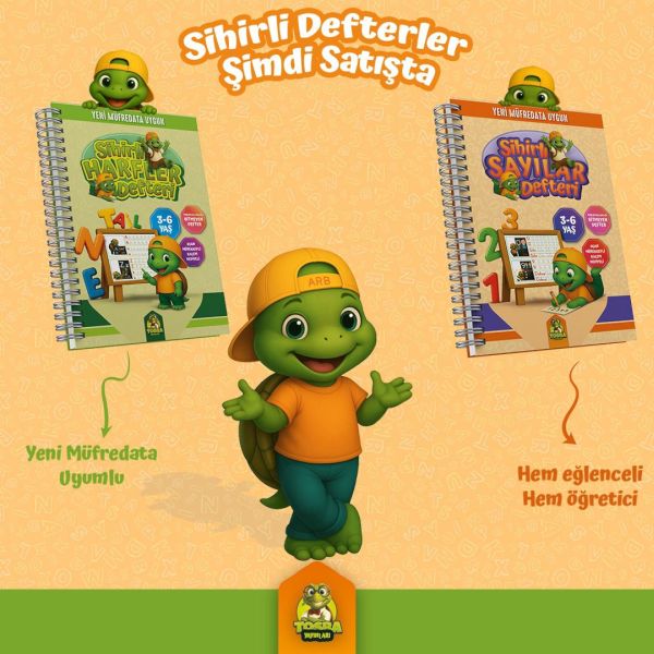 Sihirli Harfler ve Sihirli Sayılar Defteri 2 Kitap Set-zoom-