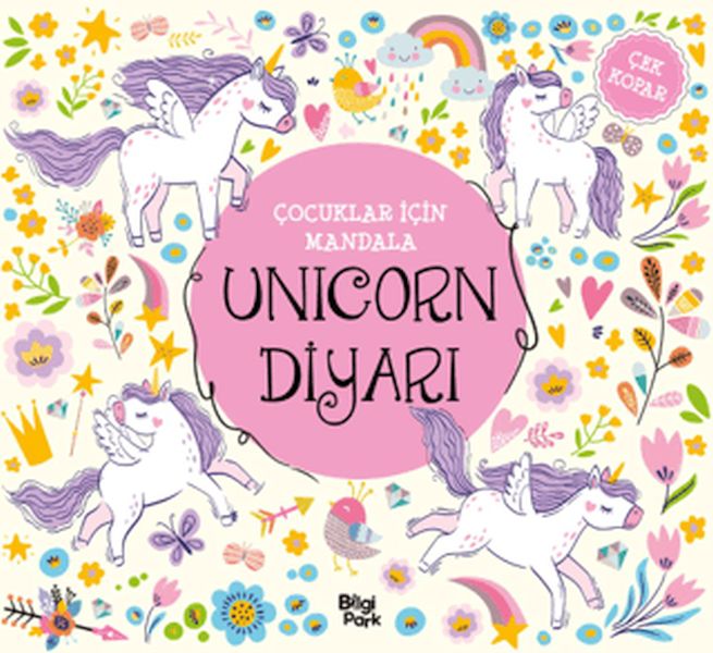 Çocuklar İçin Mandala - Unicorn Diyarı-zoom-